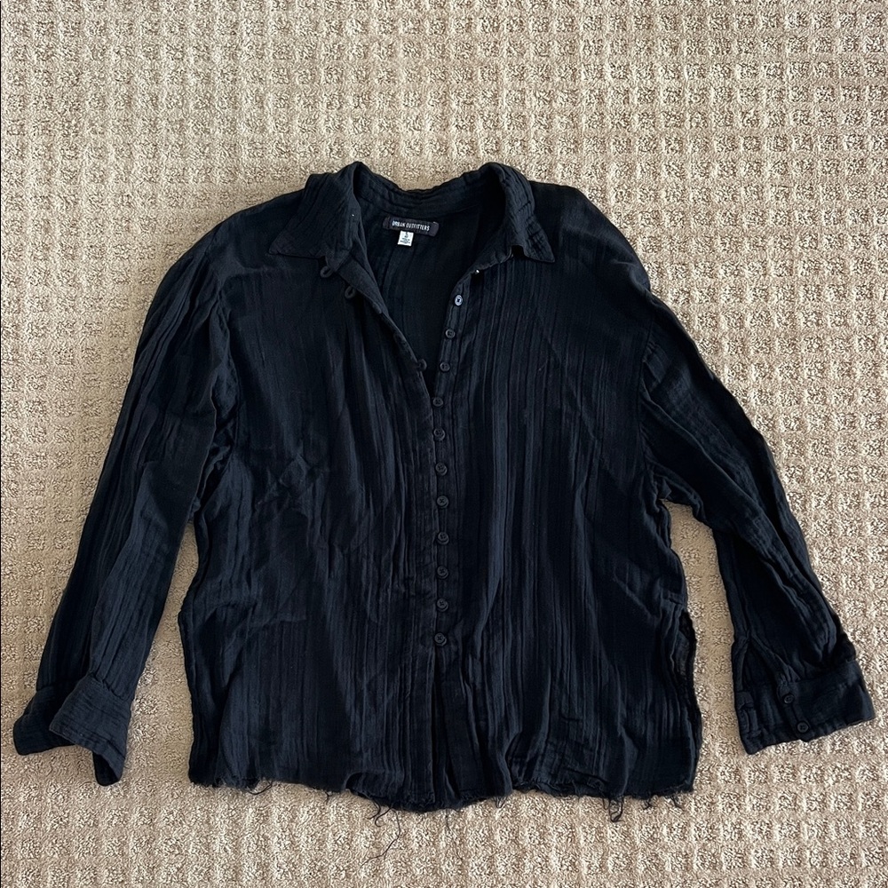 Black Button-Up Shirt